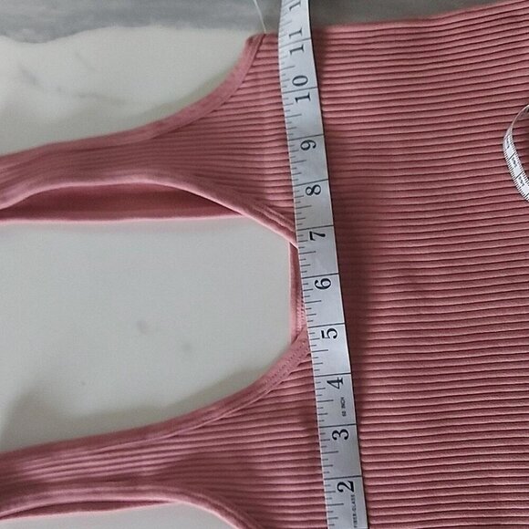 Ribbed Lounge Bodysuit Free People Intimately Soft Pink Casual Lounge Minimalist - Picture 5 of 8